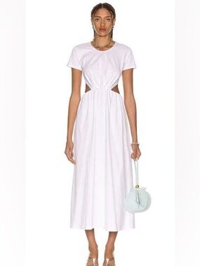 LOULOU STUDIO Seram open back Cotten Maxi Dress